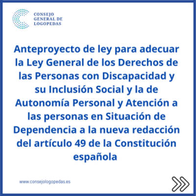 Anteproyecto aportaciones Consejo Logopedas